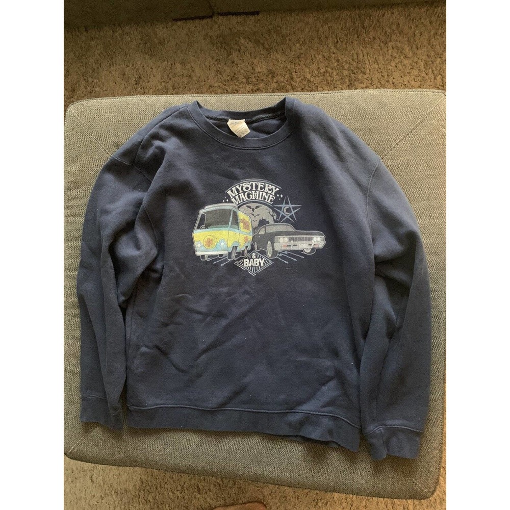 Supernatural Unisex Scoobynatural Mystery Machine And Baby Crewneck Size XL